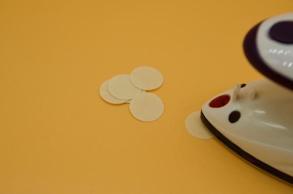 Knopfloch Verstärker zum Aufbügeln für Ösen Druckknöpfe 20mm (50 Stück)