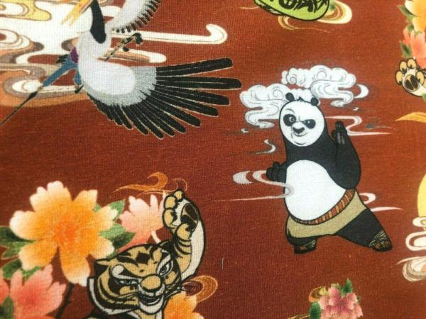 Jersey Kinderstoff -Kungfu Panda- Terrakotta